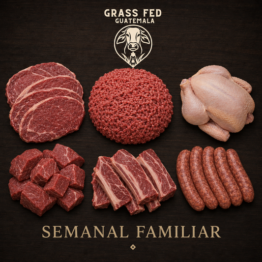 Colección Semanal Familiar — Grass-Fed + Envío Gratis (≈21 lb)